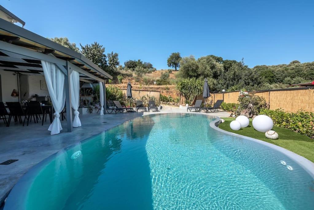 Vila Casa Del Miele, Private Pool, Bbq, Mountain View. Alikianos Exteriér fotografie